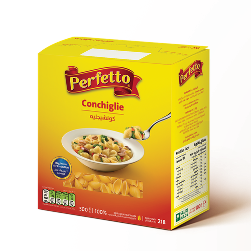 بيرفيتو مكرونة صدف صغيرة 500جرام رقم216 Perfetto