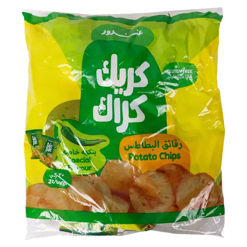 بطاطس كريك كراك نكهه خاصه كيس 15جرام