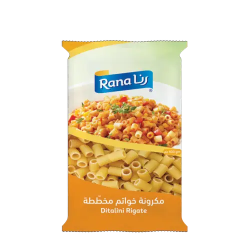 مكرونة رنا خواتم مخططة 20*400ج Makruna Rana No 10