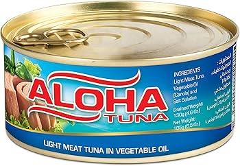 الوها تونة خفيف 185جرام Tuna aloha