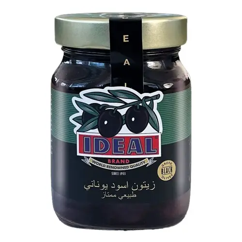 ايديال زيتون اسود زجاج 210جم
