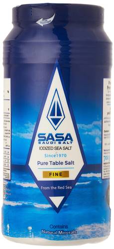 ملح ساسا باليود علب 750جرام Salt sasa