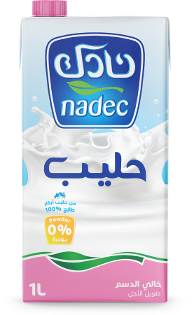 نادك حليب خالي الدسم ط 1لتر