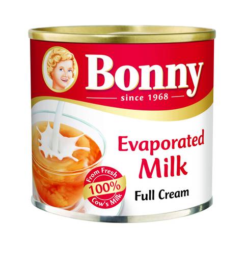 بوني حليب مبخر كامل الدسم 170مل bony