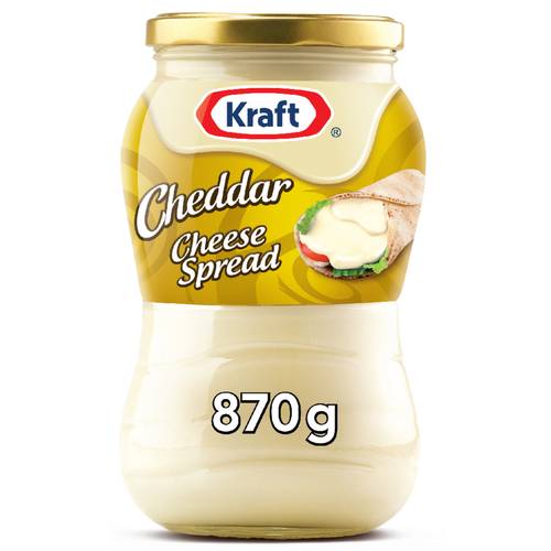 كرافت تشيدر جبنة قابلة للدهن 870 جم kraft glass