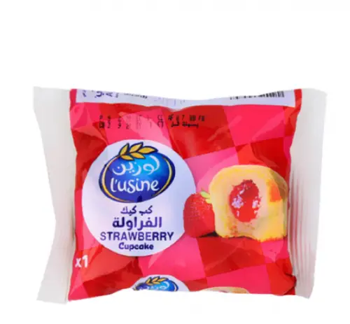 لوزين كب كيك فراولة 10 حبة