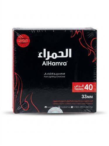 فحم سريع الاشتعال الحمراء 33مم