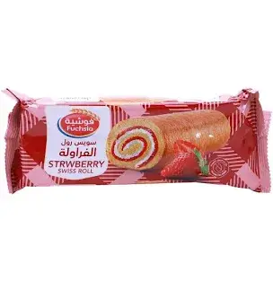 فوشية سويس رول فراولهه60جم
