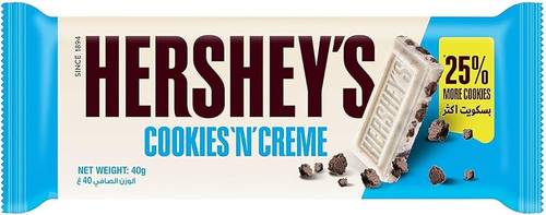 هيرشي شوكولاتة بيضاء بالكريمة 40 جمHershey cookie