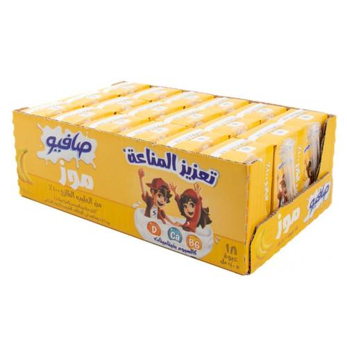 صافيو حليب نكهه الموز 18* 140مل