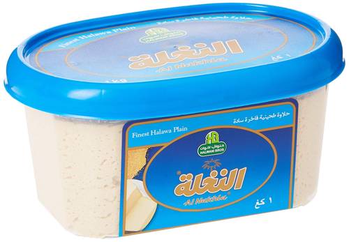 حلاوة طحينية النخلة سادة 12*1كيلو