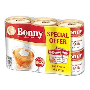 بوني حليب مبخر 6*170مل Bony sada