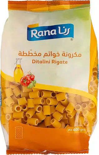 مكرونة رنا خواتم مخططة 20*400ج Makruna Rana No 10