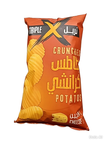 تربل اكس بطاطس كرانيش الجبن 150جرام