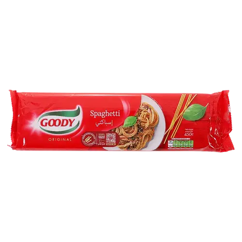 مكرونة قودي اسباجتي طويل 450جرام رقم Goody Makruna 20