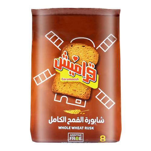 شابورة تسالي قراميش القمح 375جرام RUSK WHOLE WHEAT