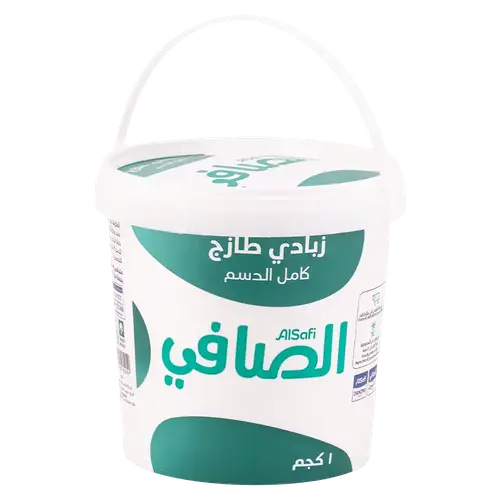 الصافي زبادي طازج كامل الدسم 1 كيلو