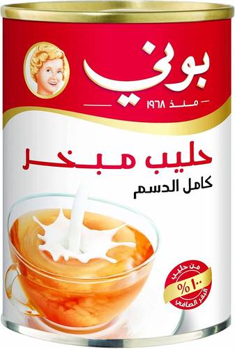 بوني حليب مبخر كامل الدسم 410جم