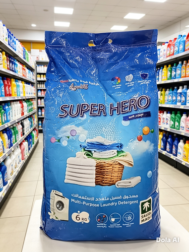 مسحوق غسيل سوبر هيرو 6 كجم