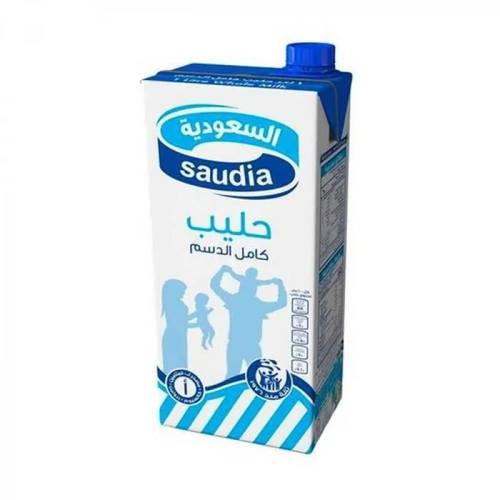 حليب السعودية كامل الدسم كبير 1لتر Saudia milk FF