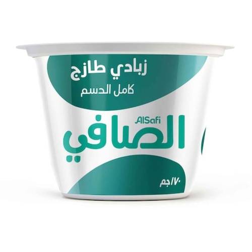 زبادي الصافي طازج كامل الدسم 170جرام
