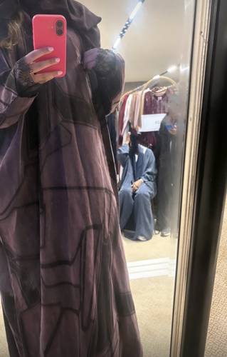Burgundy Abaya