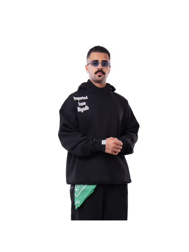 Hoodie Imported From Riyadh - Black