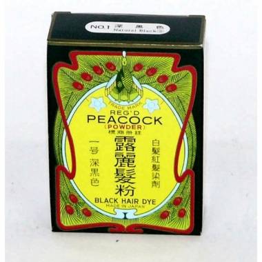 بياكوك - صبغة شعر الطاوس اسود، 6 جرام