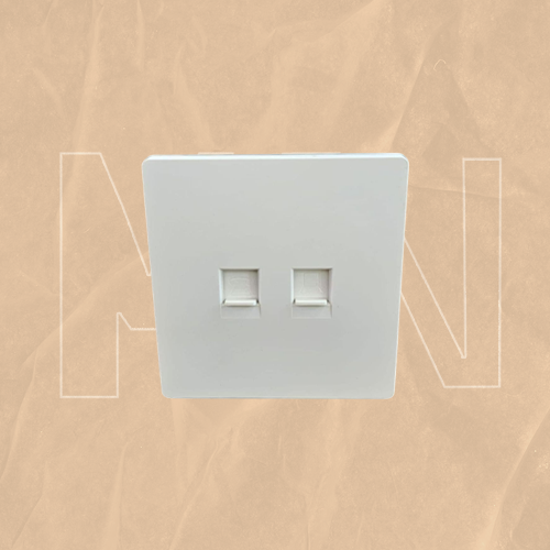 فيش تلفون + كمبيوتر أبيض MKN WH 021