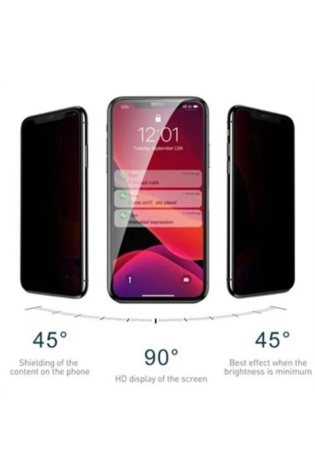 Go Aksesuar واقي شاشة زجاجي لهاتف iPhone 11 / iPhone XR منحني للخصوصية