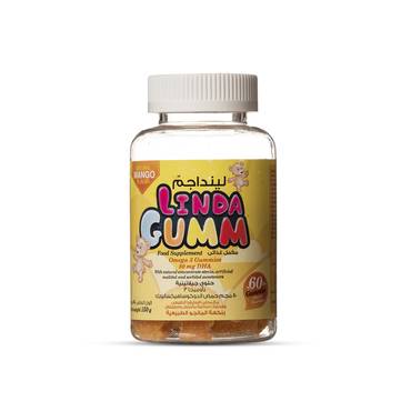 لينداجم- أوميجا 3 بنكهة المانجو- Linda-Gum omega 3