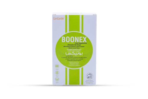 بونيكس- كولاجين،  فيتامين د- 30 حلوى جيلاتينية - BOONEX - Collagen- VitD- 30 gelatin candies