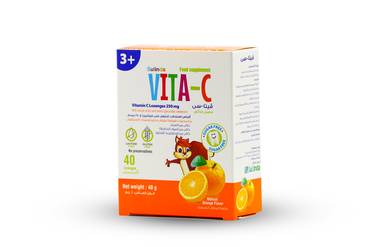 Vita C- فيتا سي - فيتامين سي 250 مغ - 40 قرص مضغ
