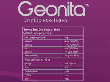 مشروب جيونيتا -  الكولاجين السمكي- 30 زجاجة   Geonita  