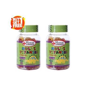 اشترى بيورايفير حلوى جيلاتينية فيتامينات متعددة واحصل علي الثانية مجانا-  Buy one Purever multivitamins and get one free