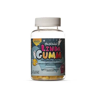لينداجم-كالسيوم ،وفسفور، وفيتامين د3 مانجو- Linda-Gumm calcium
