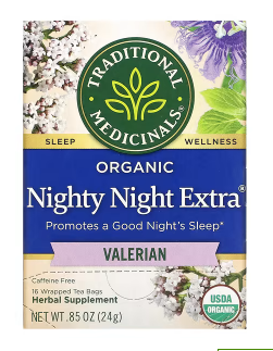 Traditional Medicinals Nighty Night - تراديشيونال ميديسينالز شاي أعشاب نايتي نايت