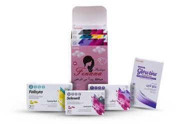 بكج فينانة للعناية بالشعر والأظافر (جلولاين-اينفي- سيليويل - فوليسيرا ) - Fenana Package  Hair and Nails care  (Envy-folysira-glowline30- selewell)