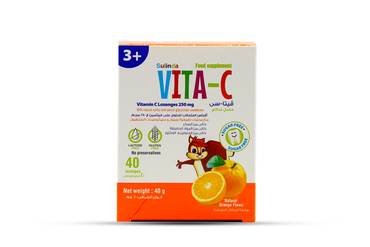 Vita C- فيتا سي - فيتامين سي 250 مغ - 40 قرص مضغ