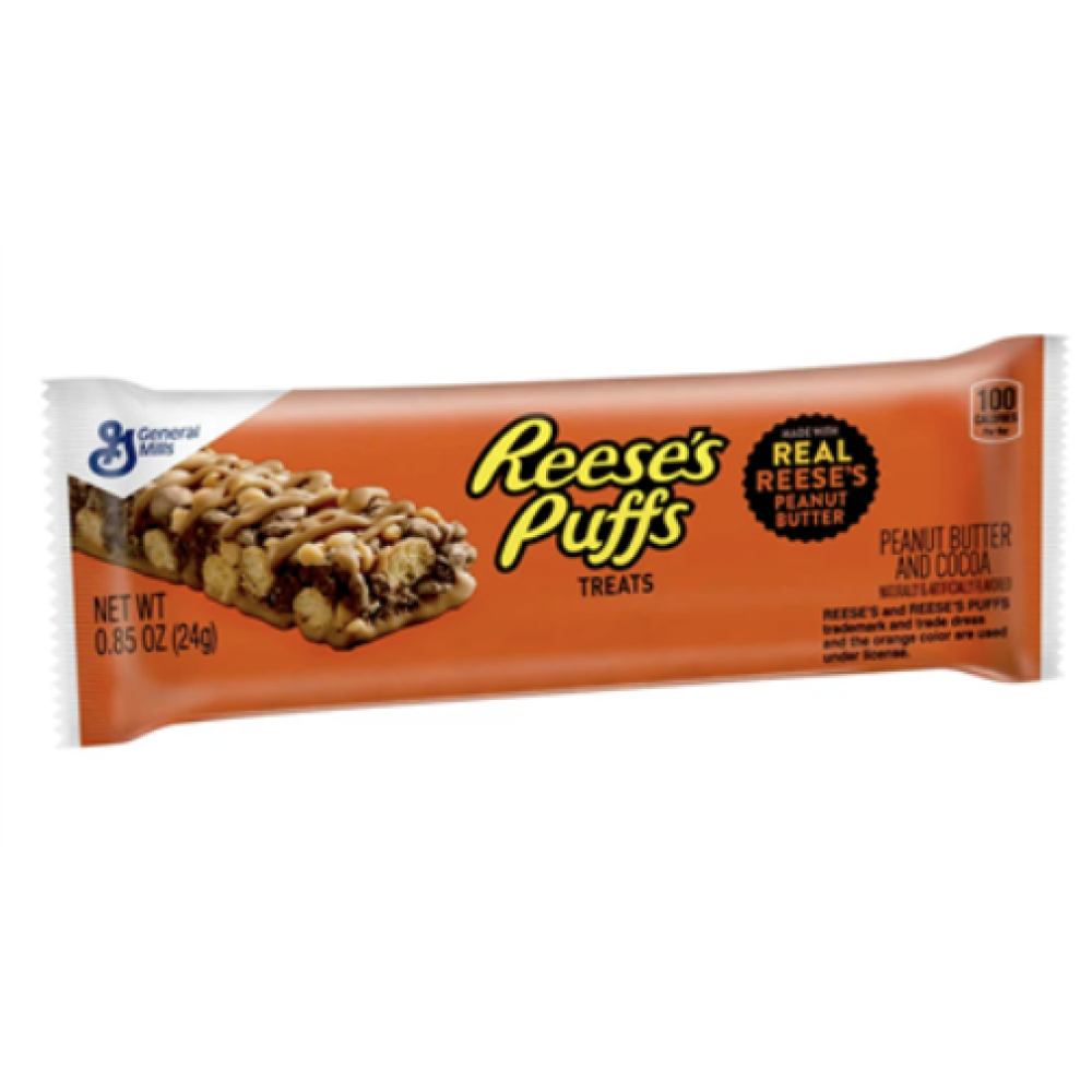 ريسز بافز تريتس  | Reese's Puffs Treats Peanut Butter & Cocoa Bar 24g