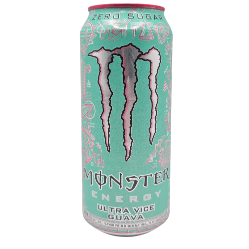 (مونستر إنيرجي ألترا فايس جوافة – مشروب طاقة خالٍ من السكر بنكهة الجوافة الاستوائية | Monster Energy Ultra Vice Guava 473ml)