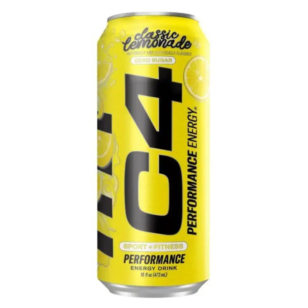 سي فور مشروب أداء خالٍ من السكر بنكهة عصير الليمون الكلاسيكي | C4 Performance Energy Zero Sugar Classic Lemonade 473ml