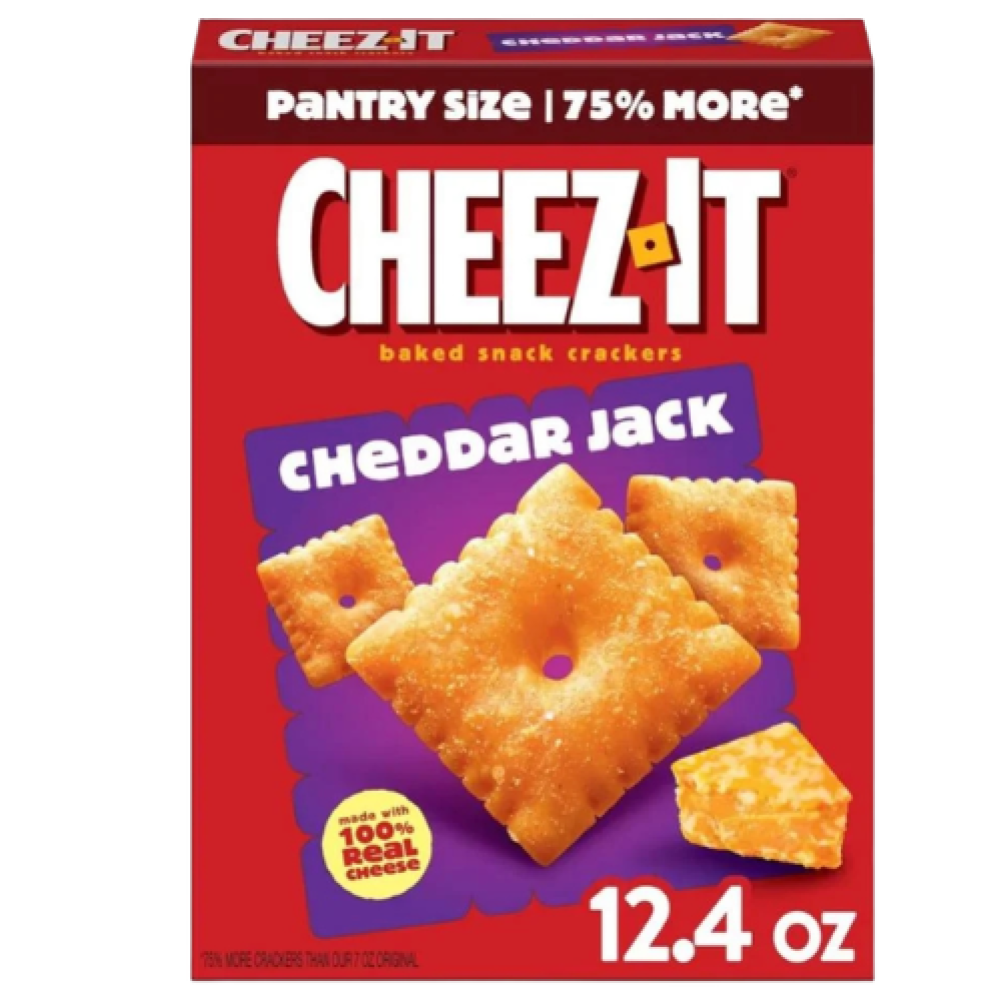 شيتز شيدر جاك – مقرمشات الجبن المخبوزة بحجم المؤن | Cheez-It Cheddar Jack Baked Snack Crackers Pantry Size 351g (12.4 oz)