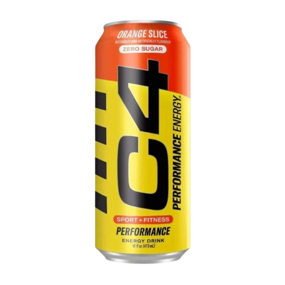 سي فور مشروب أداء خالٍ من السكر بنكهة شرائح البرتقال | C4 Performance Energy Zero Sugar Orange Slice 473ml