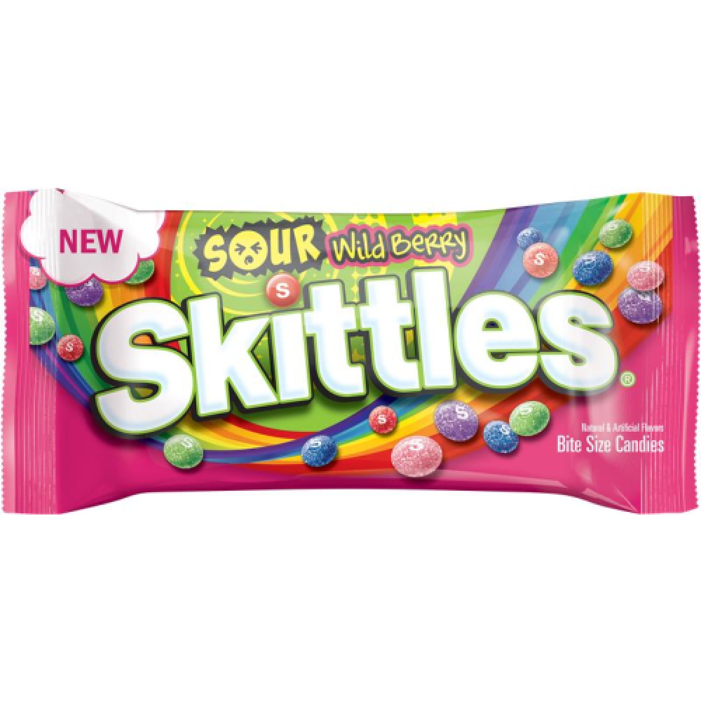 سكيتلز وايلد بيري الحامضة (Skittles Sour Wild Berry).