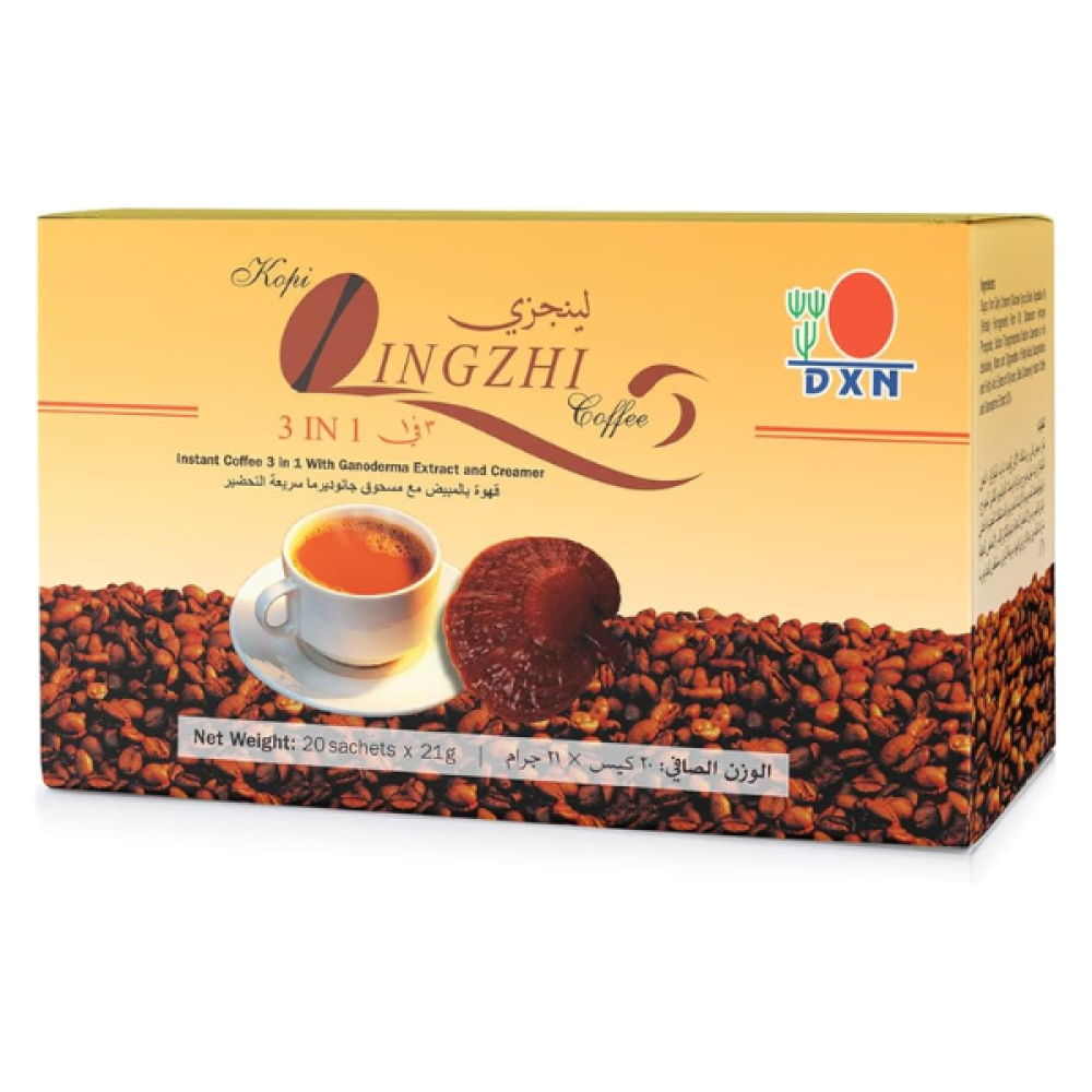 DXN لينجزي قهوة 3 في 1 – 20 ظرف