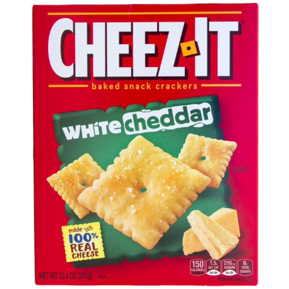 شيتز وايت شيدر – مقرمشات الجبن المخبوزة بحجم المؤن | Cheez-It White Cheddar Baked Snack Crackers Pantry Size 351g