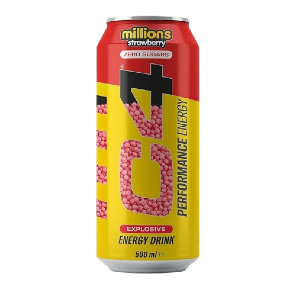 سي فور مشروب أداء خالٍ من السكر بنكهة مليون فراولة | C4 Performance Energy Zero Sugar Millions Strawberry 500ml