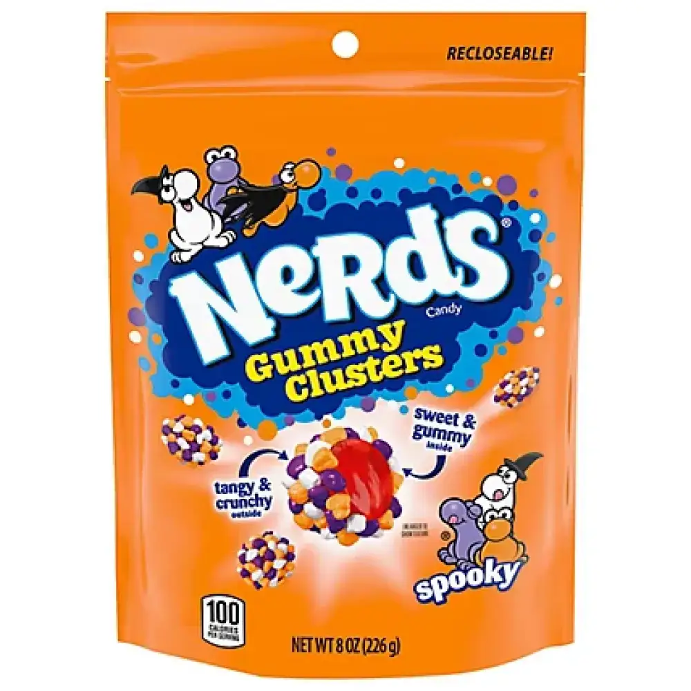 نيردز جامي كلسترز الحامضة والمقرمشة | Nerds Gummy Clusters Candy Sweet & Tangy 226g