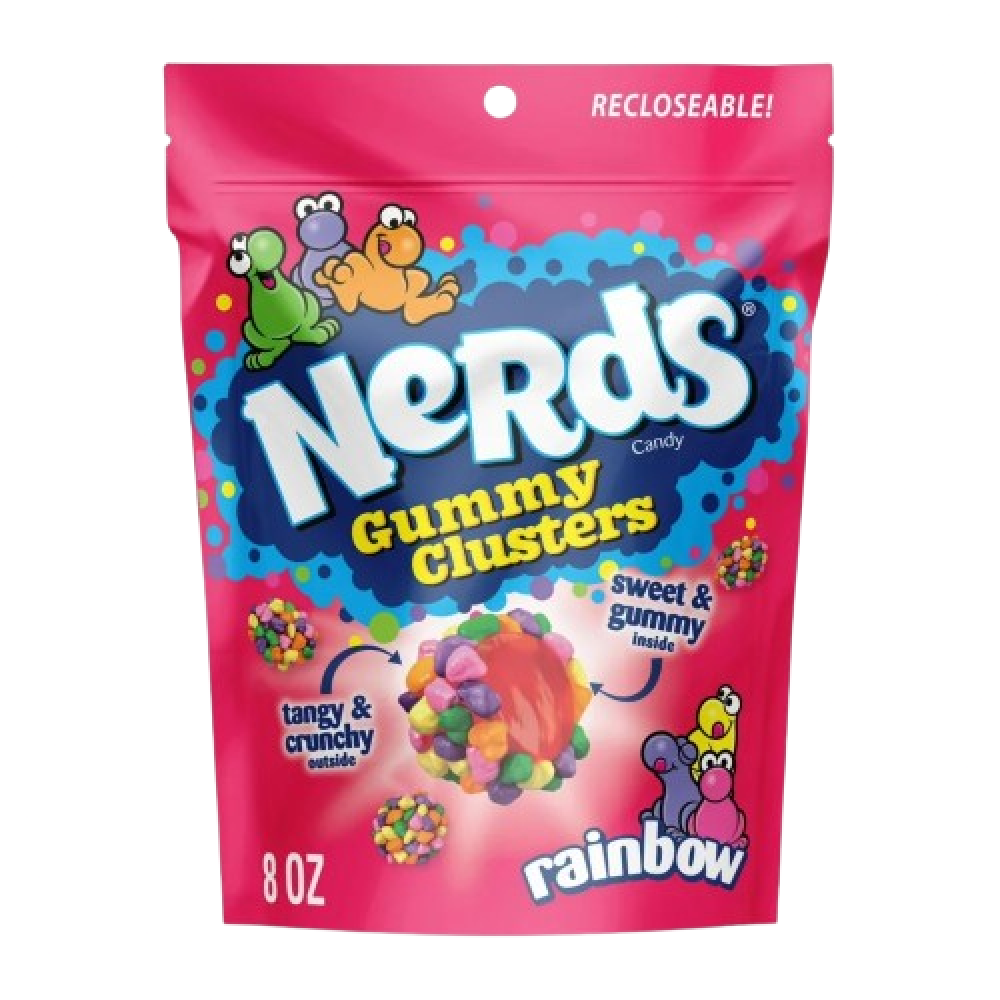 نيردز جامي كلسترز بقوس قزح | Nerds Gummy Clusters Candy Rainbow 226g